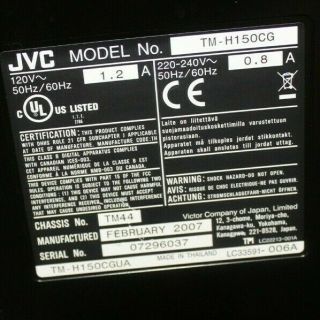 JVC Vintage TM - H150CG 750Line 15 - INCH Broadcast Monitor,  Local Pick Up Only 5