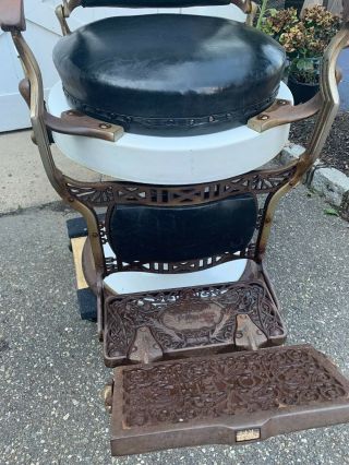 Antique early 1900s Koken Barber Chair 5