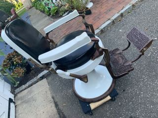 Antique early 1900s Koken Barber Chair 6