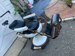 Antique early 1900s Koken Barber Chair 9
