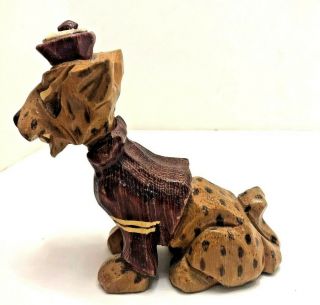 Rare - Vintage Carter Hoffman Lafayette College Carved Mascot " Leopard "