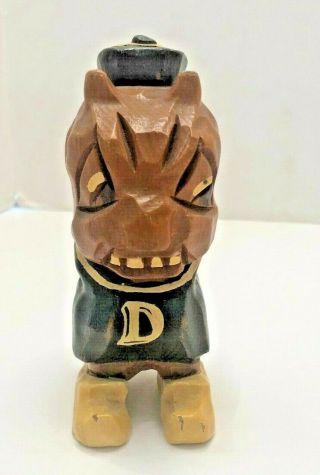 Rare - Carter Hoffman Duke University Carved " Blue Devil " Mascot