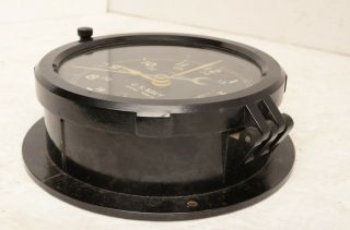 Vintage Chelsea US NAVY Deck ships clock Bakelite Black casing Nautical (Parts) 6