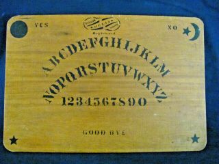 Antique Wood Charles Kennard Ouija Board Pat 