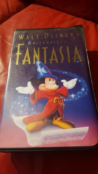 Fantasia (vhs,  1991) Walt Disney Masterpiece Rare Isbn 1 - 55890 - 132 - 9