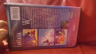 Fantasia (VHS,  1991) Walt Disney Masterpiece RARE ISBN 1 - 55890 - 132 - 9 2
