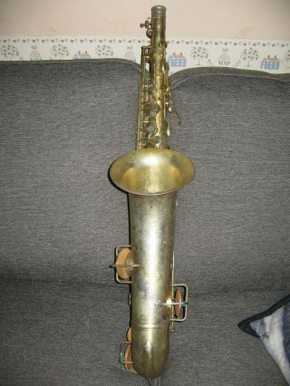 1928 Vintage King Artist Tenor Saxophone - Gold Plated Artist Model Antique 3
