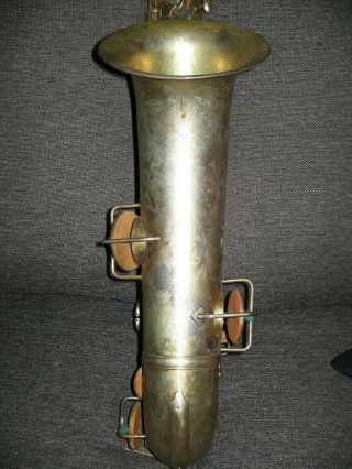 1928 Vintage King Artist Tenor Saxophone - Gold Plated Artist Model Antique 4