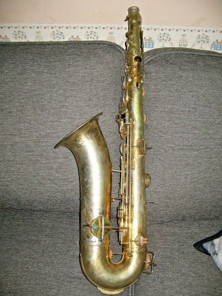1928 Vintage King Artist Tenor Saxophone - Gold Plated Artist Model Antique 6