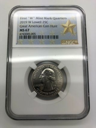 2019 W American Lowell 25c Quarter West Point Ngc Ms 67 Rare