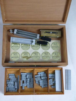 Vintage Kingsley Stamping Machine Co.  6 Box Drawer Set 3