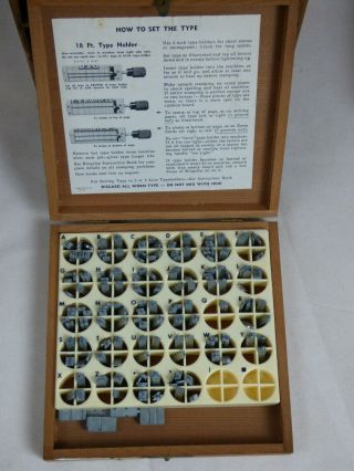 Vintage Kingsley Stamping Machine Co.  6 Box Drawer Set 5