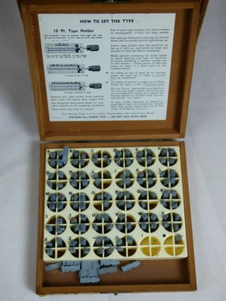 Vintage Kingsley Stamping Machine Co.  6 Box Drawer Set 6