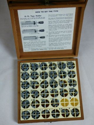 Vintage Kingsley Stamping Machine Co.  6 Box Drawer Set 7