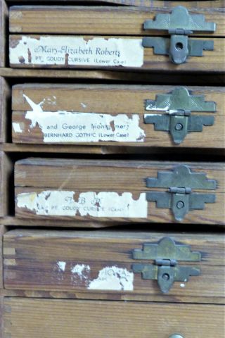 Vintage Kingsley Stamping Machine Co.  6 Box Drawer Set 9