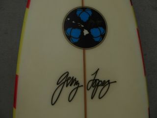 Vintage Gerry Lopez Shaped Never Ridden Tow In Surfboard Lightning Bolt - 3