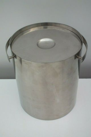 Stelton Cylinda Line Rare Large Vintage Ice Bucket / Arne Jacobsen Design