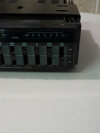 Vintage Pioneer BP - 780 Car Stereo Graphic Equalizer Booster 7 Band 20w x 4 3