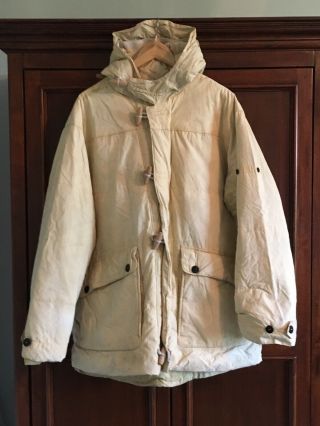Vintage Stone Island Waxed Cotton Winter Jacket Xl Hooded Coat Made In Italy