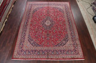 Vintage Traditional Floral RED Hand - made Area Rug Living Room Wool Carpet 10x13 3