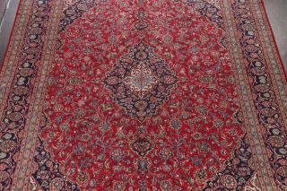 Vintage Traditional Floral RED Hand - made Area Rug Living Room Wool Carpet 10x13 4