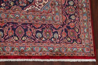 Vintage Traditional Floral RED Hand - made Area Rug Living Room Wool Carpet 10x13 7