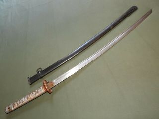 Imperial Japanese Army WW2 TYPE 95 NCO SWORD W/ MATCHING SCABBARD Vtg Saber RARE 6