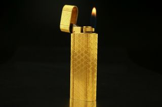 Cartier Gas Lighter Paris Gold Color Oval Vintage A05