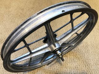 pair Motomag 2 II BMX wheels for Mongoose and more,  vintage old school rims 7