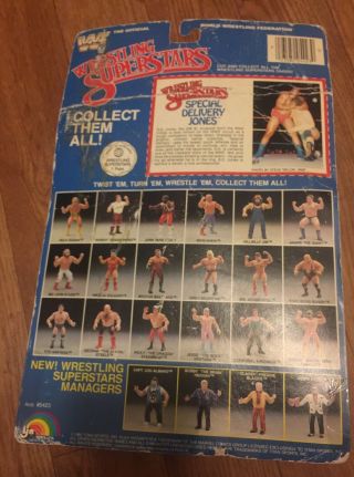 WWF Ljn Toys Special Delivery Jones Wrestling Superstars MOC Vintage 1985 2