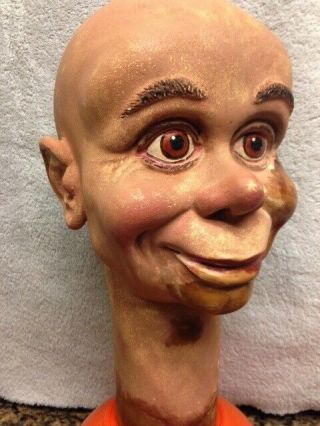 Rare Ray Guyll Mcelroy Style Ventriloquist Plaster Master Dummy Head