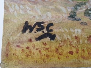 Winston Churchill Vintage Art Landscape Painting Hand Signed No Print
