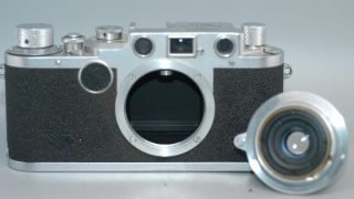 Leica IIc Shark Skin Rangefinder camera w 35mm f3.  5 Summaron lens - Rare Ex, 3