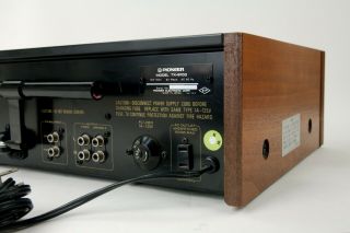 Pioneer TX - 9100 Stereo AM/FM Tuner w Dual Meter Tuning Variable Volume Vtg 1970s 5