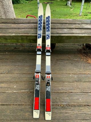 Vintage K2 712t Youth Snow Skis 150cm With Tyrolia 180 Bindings,  Usa,
