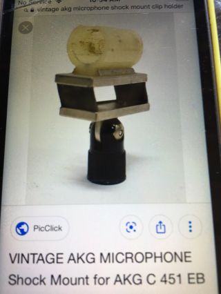 Akg Vintage Microphone Clip Holder Akg C 451 Eb ???