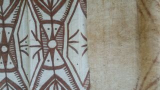 Vintage Tapa Cloth Barkcloth Papua Guinea PNG VERY LONG 2.  66m,  RARE tribal 10