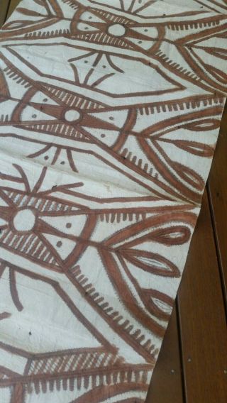 Vintage Tapa Cloth Barkcloth Papua Guinea PNG VERY LONG 2.  66m,  RARE tribal 3