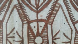 Vintage Tapa Cloth Barkcloth Papua Guinea PNG VERY LONG 2.  66m,  RARE tribal 7