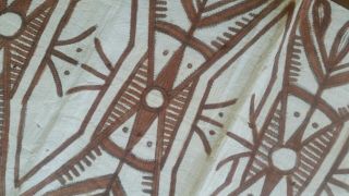 Vintage Tapa Cloth Barkcloth Papua Guinea PNG VERY LONG 2.  66m,  RARE tribal 8