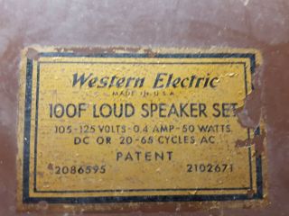 VINTAGE WESTERN ELECTRIC 100F LOUD SPEAKER 2