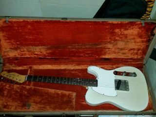 Vintage Brown Fender Tolex Guitar Case Stratocaster/telecaster 1960 - 62