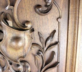 French Antique Carved Walnut Armoire/Cabinet Doors w/Beveled Mirrors 10