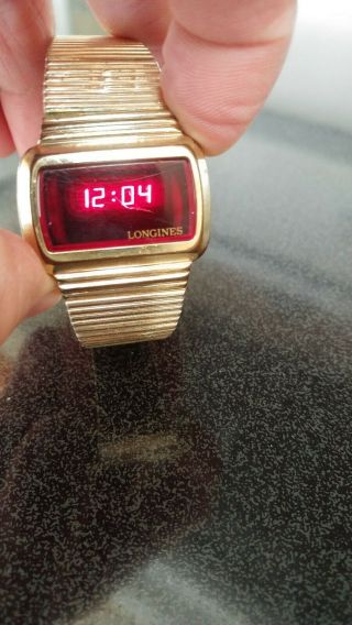 Longines Vintage Digital Led Watch