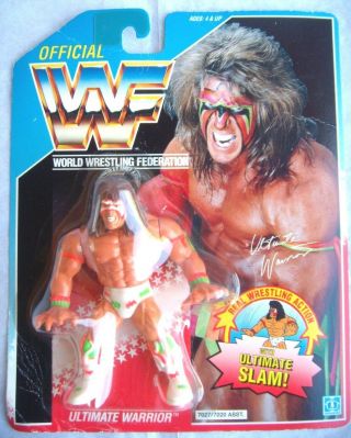 Vintage Hasbro Wwf Wrestling Series 2 Figure Ultimate Warrior Slam -
