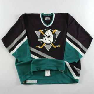 Authentic Anaheim Mighty Ducks 54 Ccm Jersey Vintage Blank 1993 - 1994
