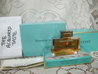 Rare Vintage 1980s Tiffany 7.  5ml 0.  25 Oz Pure Parfum Extrait Women Perfume