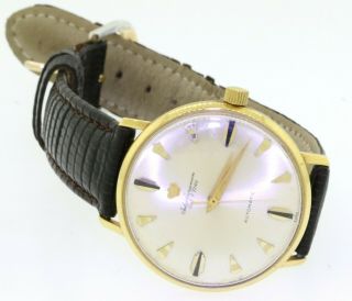 Jules Jurgensen vintage 18K gold elegant high fashion automatic men ' s watch 3