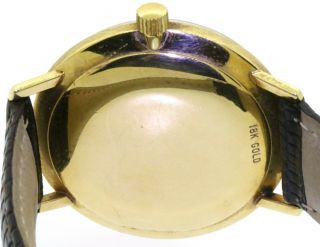 Jules Jurgensen vintage 18K gold elegant high fashion automatic men ' s watch 6