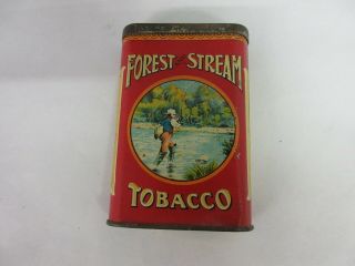 Vintage Advertising Forest & Stream Tobacco Vertical Pocket Tin 794 - S